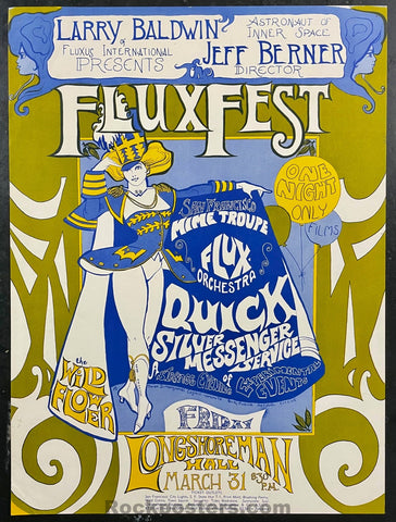AOR 2.196 Alt. - Fluxfest Poster - Ida Griffin - Longshoremen's Hall - Near Mint