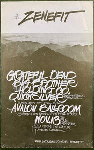 AOR 2.181 - Grateful Dead - Big Brother - 1966 Poster - Avalon Ballroom - Excellent