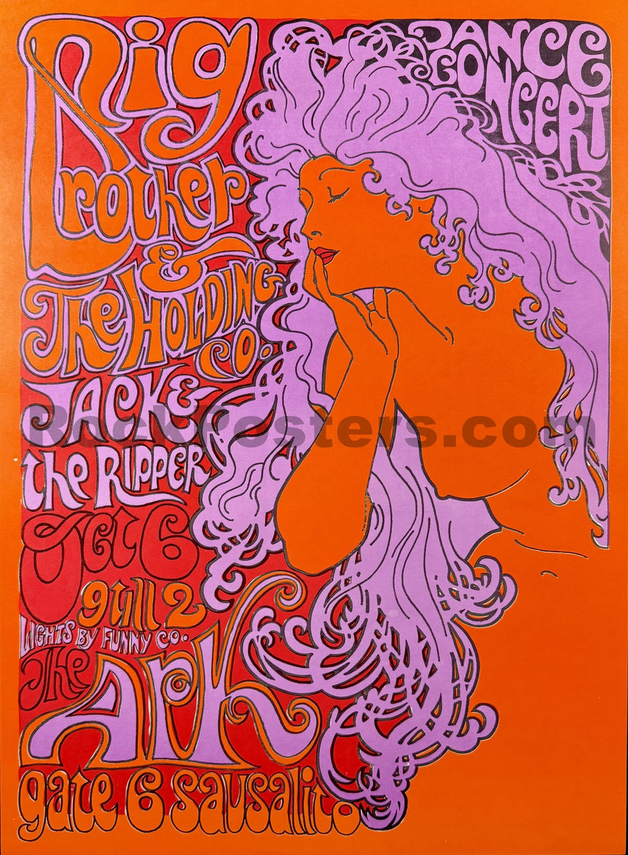 M127★アート作品★Yellow Rock★AP★サイズ(約)52×67.5 AUCTION - AOR 2.309 - Big Brother Janis Joplin - 1967 Poster - The Ark