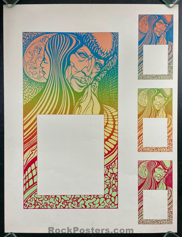 AUCTION - AOR 2.50 - BG-53 - Uncut Progressive Proof - 1967 Poster & Cards - Fillmore Auditorium - 1967 Poster- Near Mint Minus