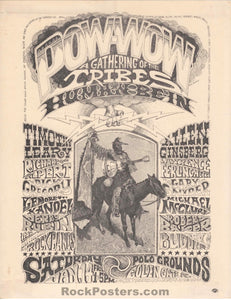 AUCTION - AOR 2.215 - The Human Be-In - Grateful Dead Timothy Leary - Golden Gate Park  - 1967 Handbill - Excellent