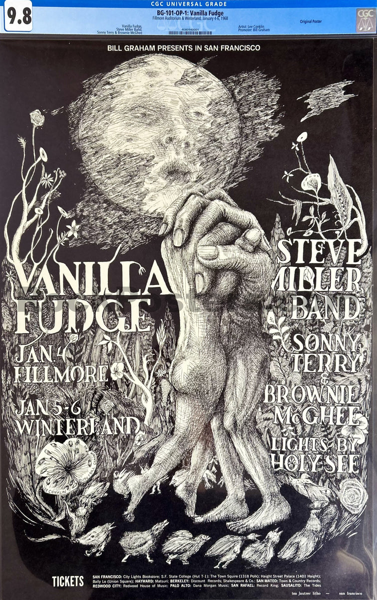 BG-101 - Vanilla Fudge - Lee Conklin - 1968 Poster - Fillmore