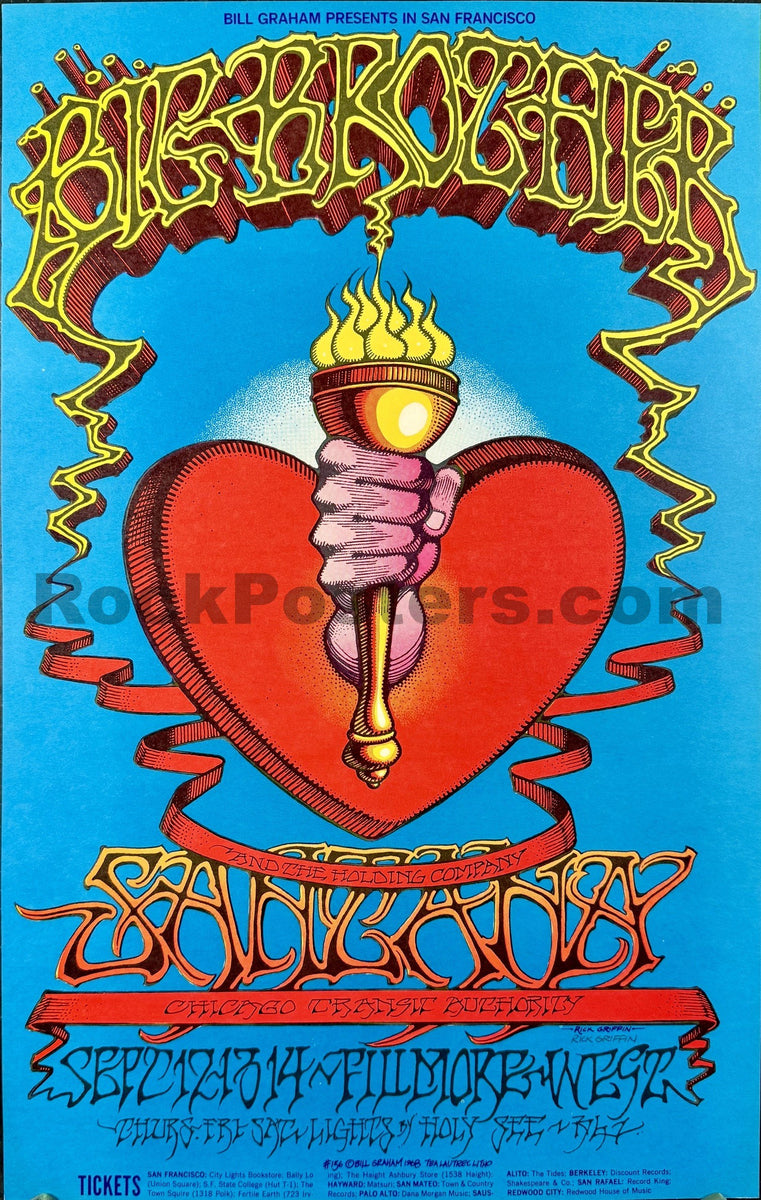 AUCTION - BG-136 - Janis Joplin/Big Brother - Rick Griffin - 1968