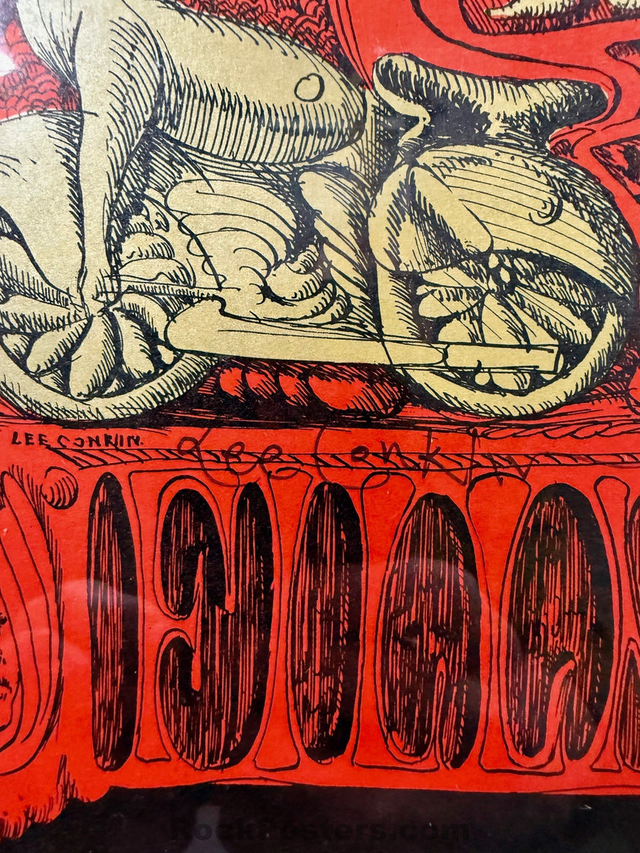 AUCTION - BG-142 - Jefferson Airplane - Lee Conklin Signed - 1968