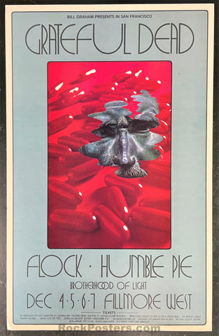 AUCTION - BG-205 - The Grateful Dead - 1969 Poster - Fillmore Auditorium - Excellent