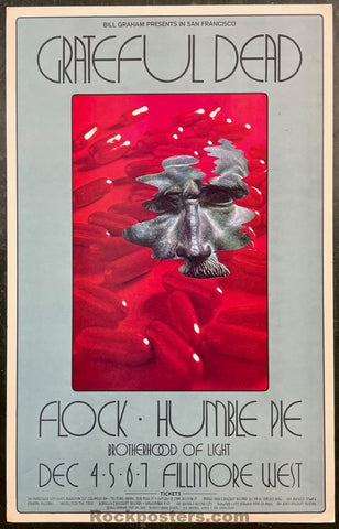BG-205 - Grateful Dead - David Singer - 1969 Poster - Fillmore Auditorium - Very Good