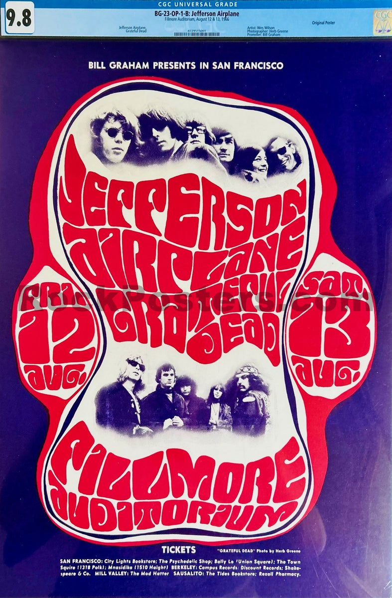 BG-23 - Grateful Dead - Wes Wilson - 1966 Poster - Fillmore