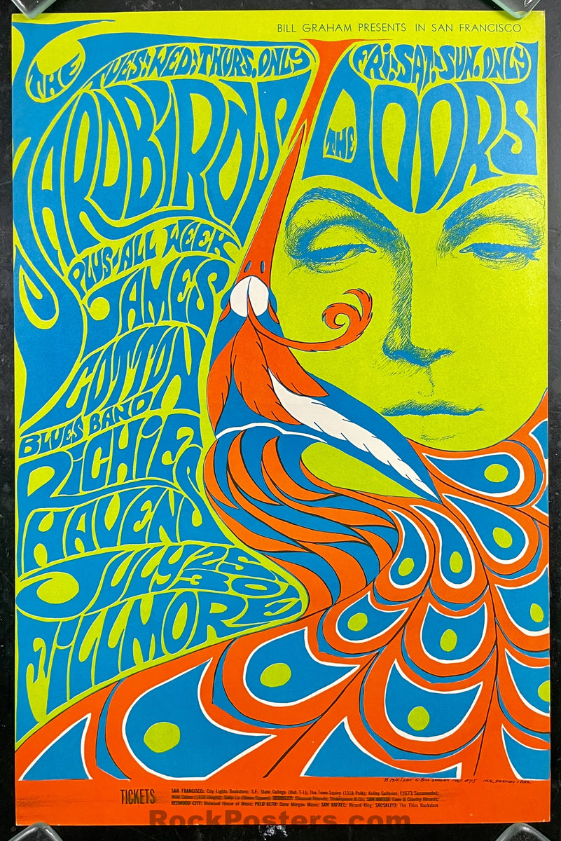 AUCTION - BG-75 - Doors /Yardbirds - Bonnie MacLean - Fillmore