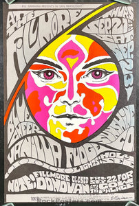 AUCTION - BG-84 - Blue Cheer - Bonnie MacLean Signed - Fillmore Auditorium -  1967 Poster - Near Mint Minus
