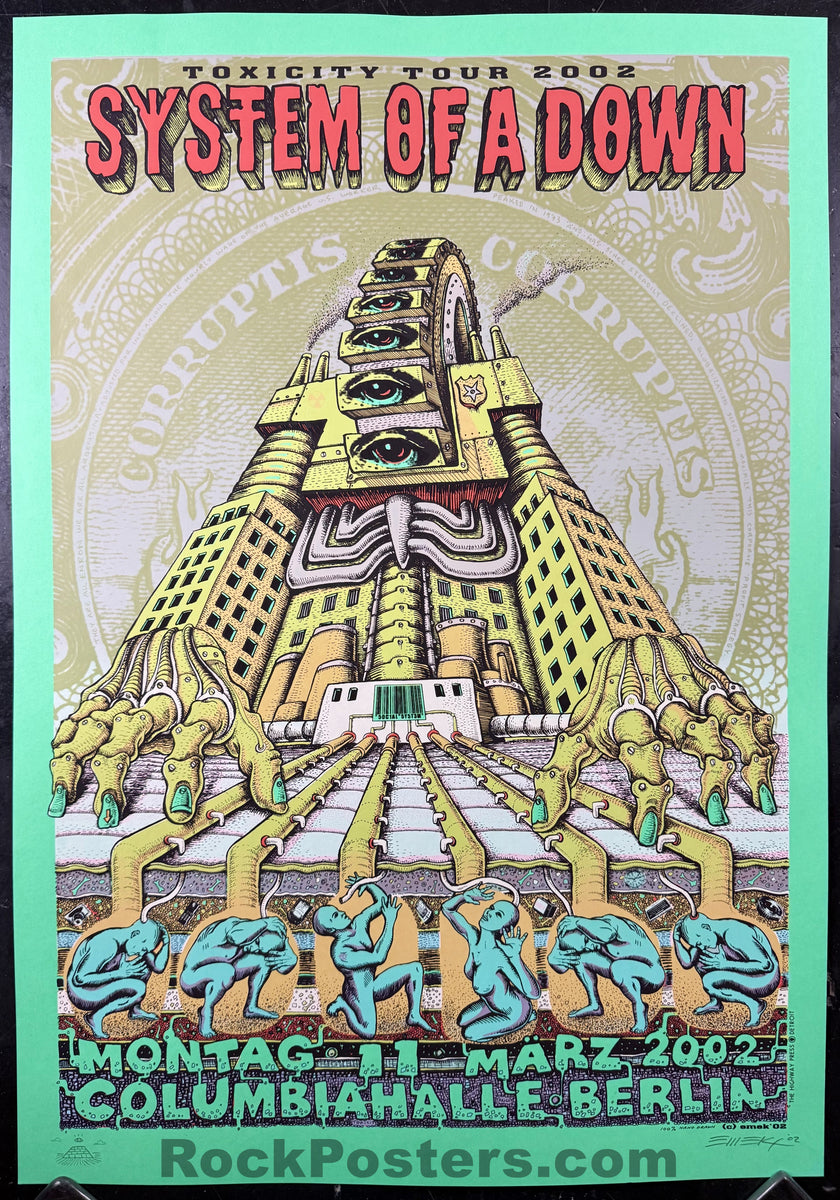 AUCTION - System of a Down - Berlin '02 - Green Variant Edition