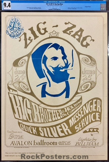 FD-14 - Zig Zag Man - Big Brother Janis Joplin - Mouse & Kelley