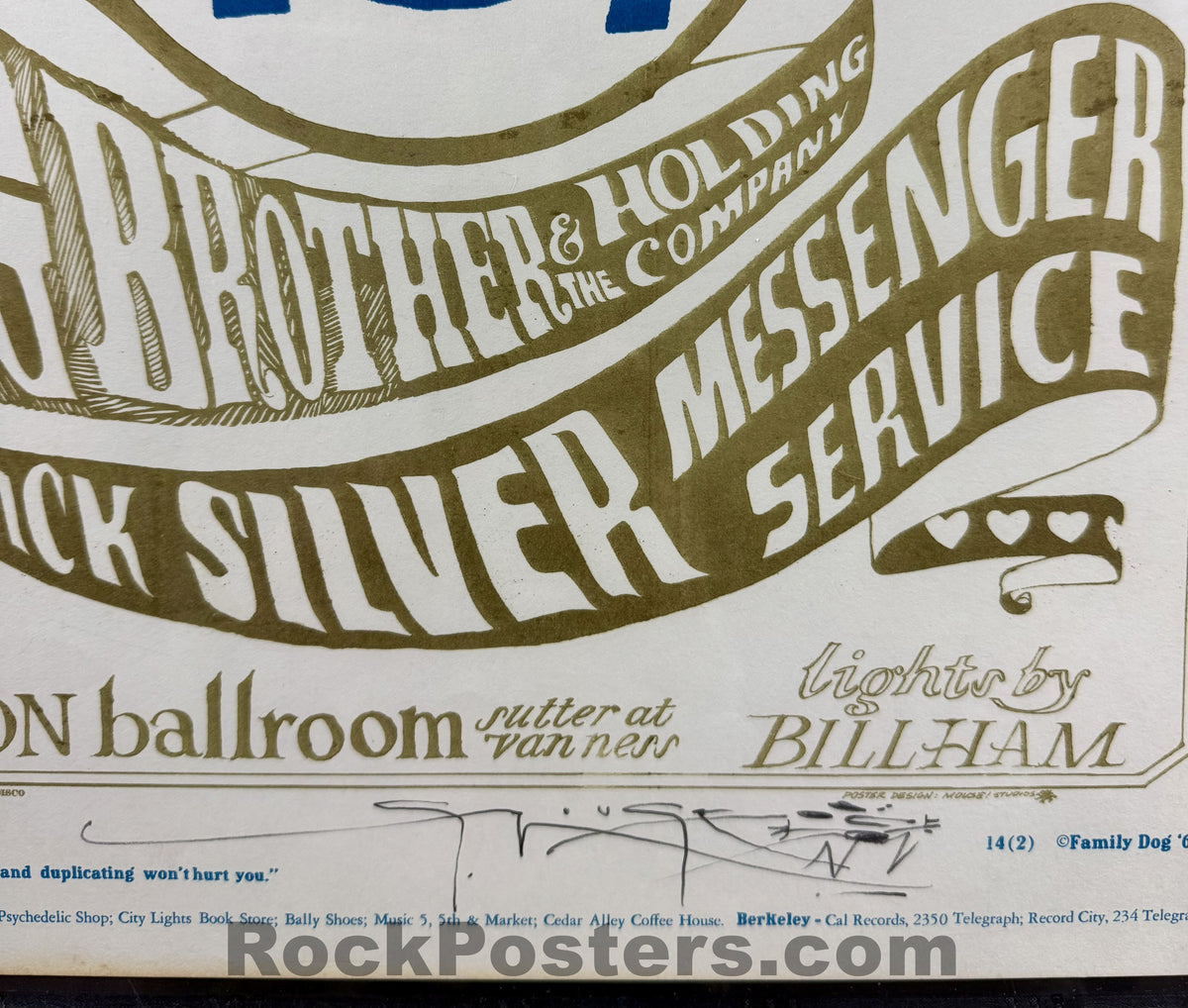 FD-14-RP-2 - Zig Zag Man - Big Brother Janis Joplin - Mouse Signed