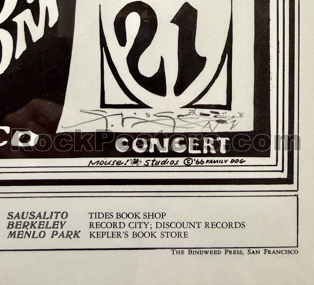 FD-31 - Country Joe & the Fish - Mouse Signed - 1966 Poster