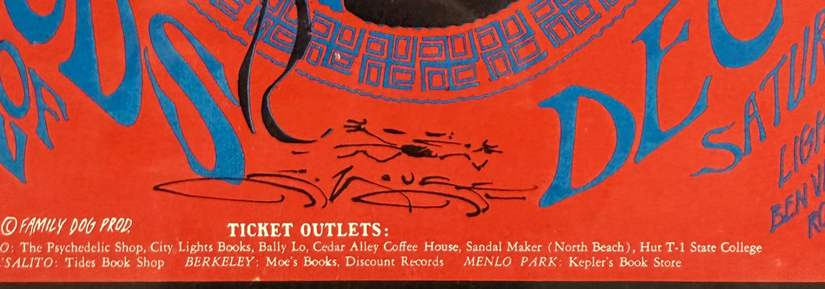 FD-39 - The Youngbloods - Mouse & Kelley Signed - 1966 Poster