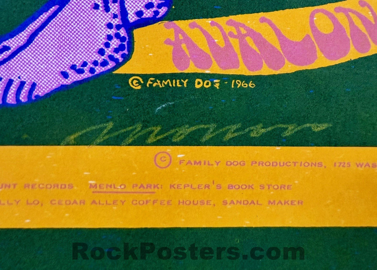 AUCTION - FD-42 - Quicksilver Messenger - Moscoso Signed - 1967