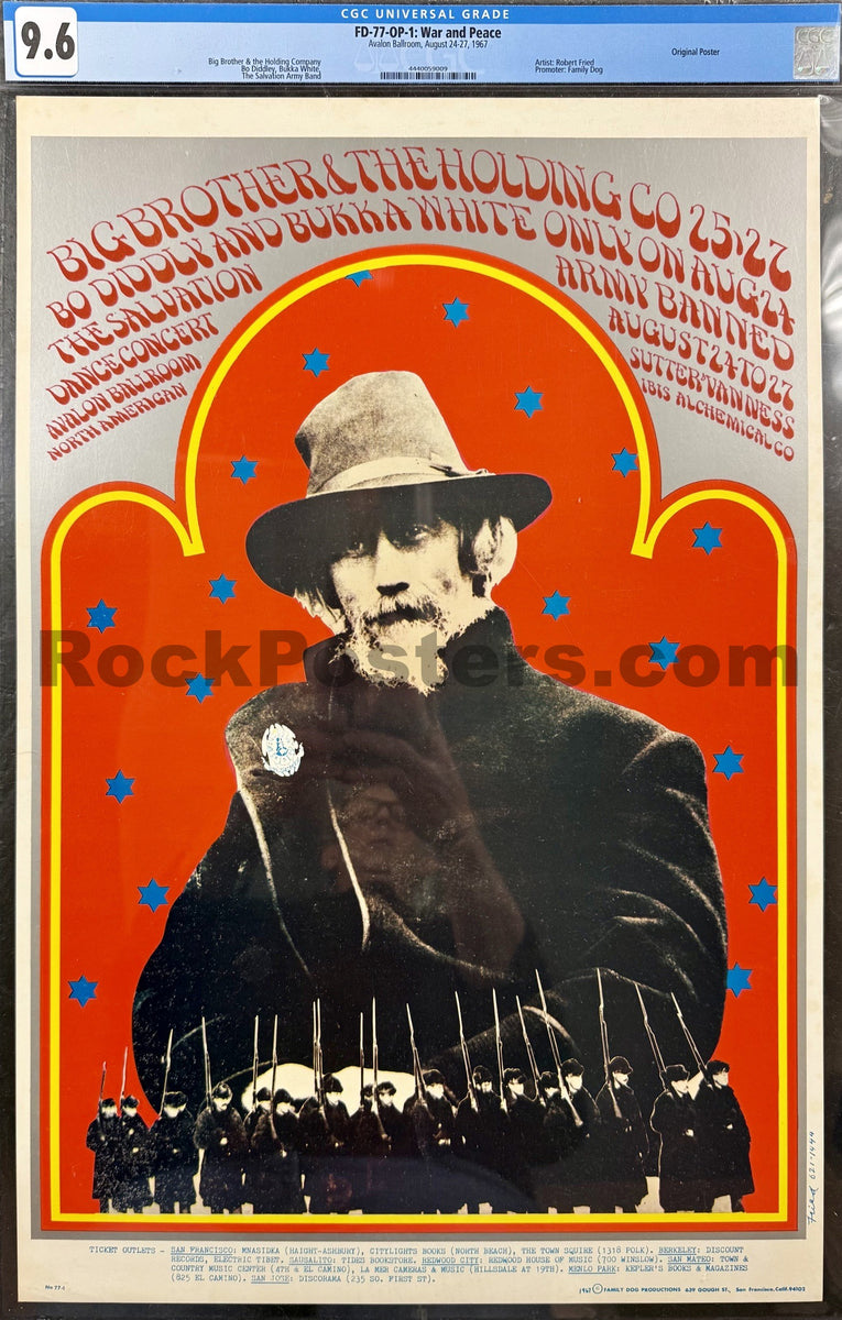 FD-77 - Big Brother Janis Joplin - 1967 Poster - Avalon Ballroom