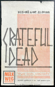 AUCTION - Grateful Dead - Melkweg Amsterdam - 1981 Handbill - Very Good