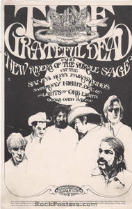 AUCTION - AOR 4.95 - Grateful Dead - 1970 Handbill - Santa Rosa Fairgrounds -  Excellent