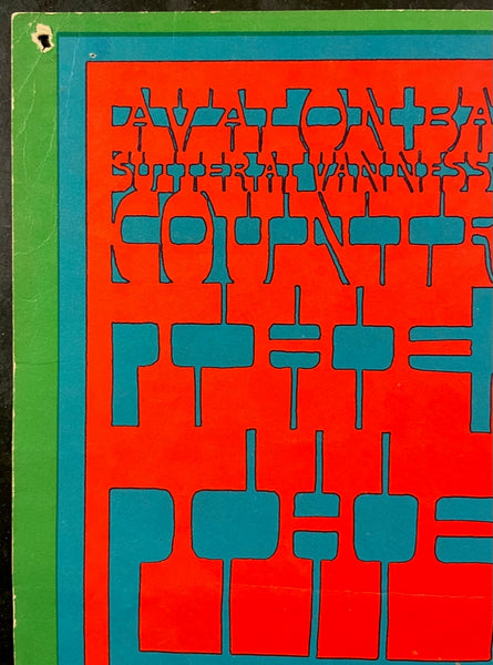 FD-50 - The Doors - Victor Moscoso - 1967 Poster - Avalon Ballroom - Very Good