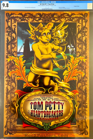 AUCTION - NF-254 - Tom Petty and The Heartbreakers - 1997 Poster - The Fillmore - CGC Graded 9.8