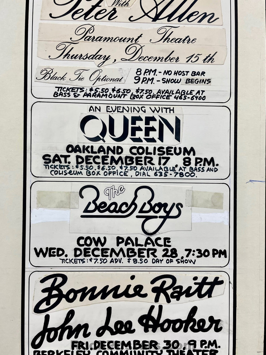 ORIGINAL ART - Grateful Dead - Queen/Beach Boys - Randy Tuten