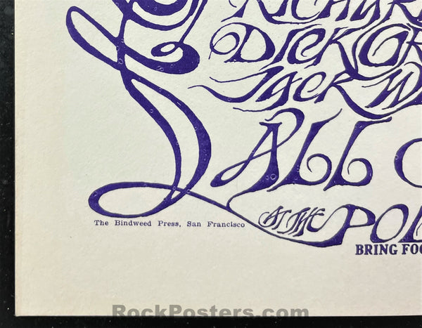AUCTION - AOR-2.217 - Human Be-In - Tim Leary Grateful Dead - Mouse/Kelley SIGNED - 1967 Poster - Near Mint