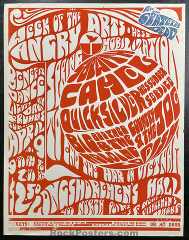 AUCTION - AOR 2.193 - Grateful Dead - Angry Arts - Longshoremen's Hall - 1966 Poster - Excellent