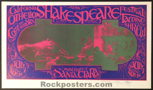 AUCTION - AOR 2.366 - California Shakespeare Festival - Mouse SIGNED - 1967 Poster - Near Mint