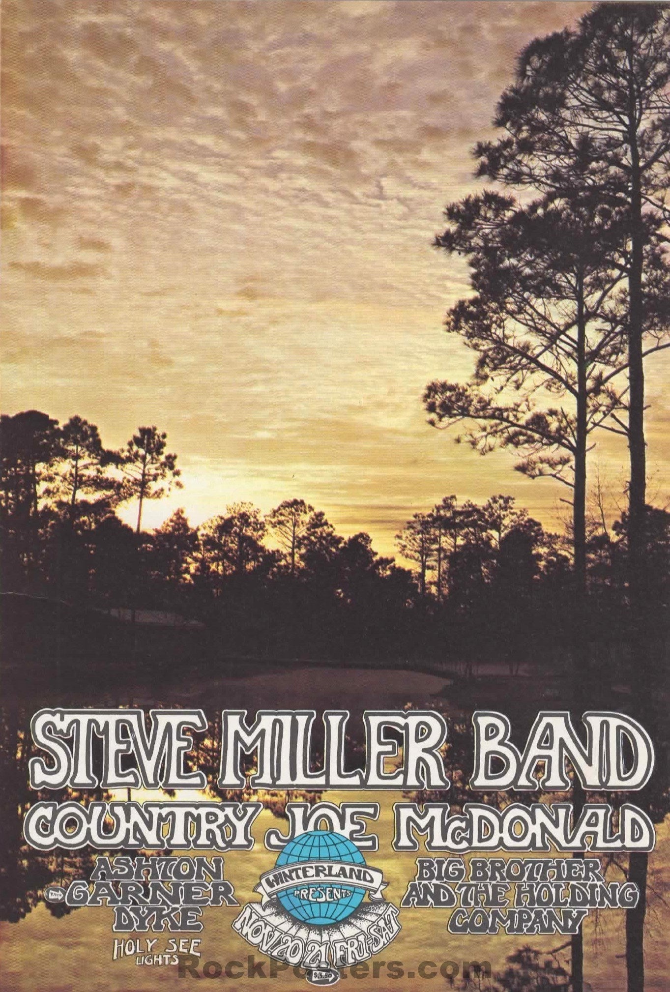 AOR 4.53 - Steve Miller Blues Band - 1970 Handbill - Winterland - Near Mint