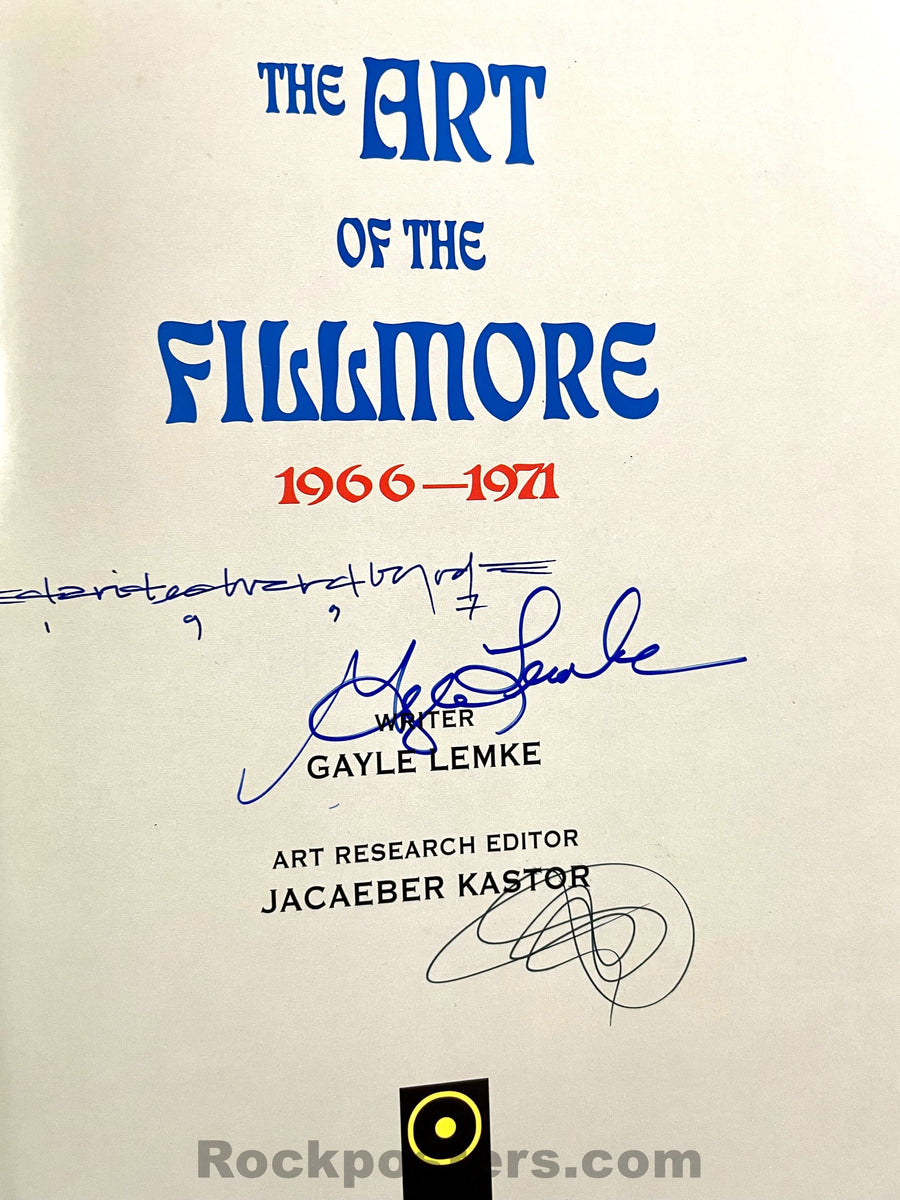 Auction - The Art of the Fillmore - Mouse, Kelley, Byrd - Conklin, MacLean  & More Signed - Hardbound 1st Printing - Near Mint