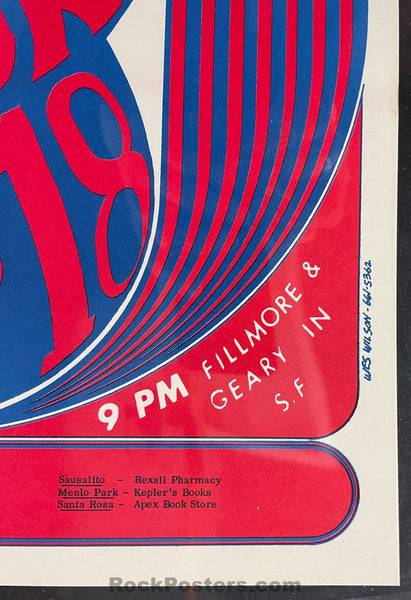 AUCTION -  BG-11 - Quicksilver Wailers - 1966 Poster - Fillmore Auditorium - CGC Graded 9.6