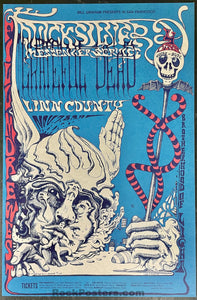 AUCTION - BG-144 - Grateful Dead - Lee Conklin - 1968 Poster - Fillmore West - Near Mint 