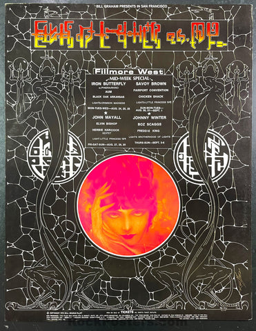 AUCTION - BG-247 - Alton Kelley Signed - 1970 Poster - Fillmore West - Excellent