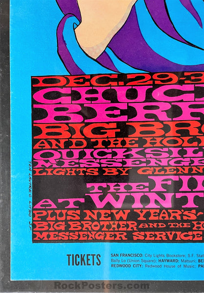AUCTION - BG-99 - The Doors Jefferson Airplane - 1967 Poster - Fillmore Auditorium - CGC Graded 9.6