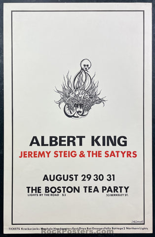 AUCTION - Albert King - 1968 Poster - Boston Tea Party - Excellent