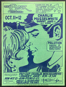 AUCTION - Charlie Musselwhite - 1968 Original Poster - The Bank - Very Good
