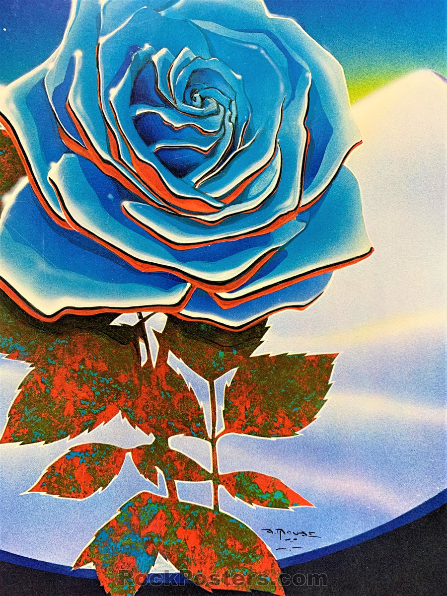 AUCTION - AOR 4.38 - Grateful Dead Blue Rose - Double SIGNED Mouse