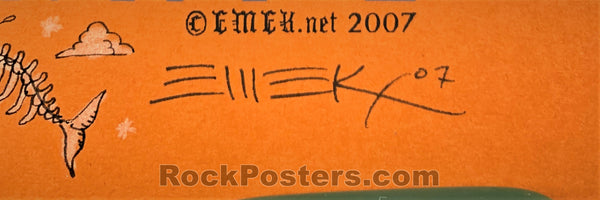 AUCTION - Emek - The Decemberists Amsterdam '07 - Autumn Variant Silkscreen - Edition of 15 - Near Mint