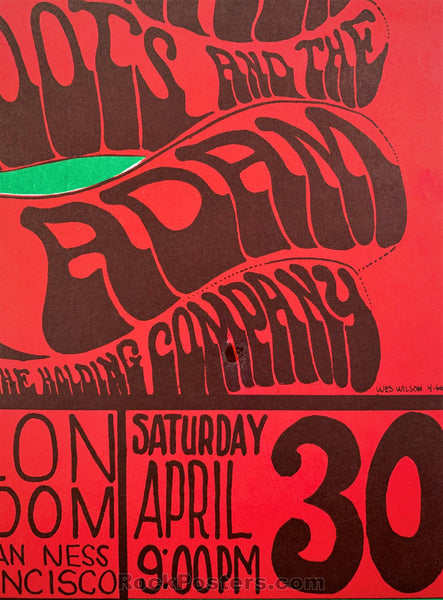 AUCTION - FD-6 - SIn Dance Big Brother - 1966 Poster - Avalon Ballroom - Near Mint Minus