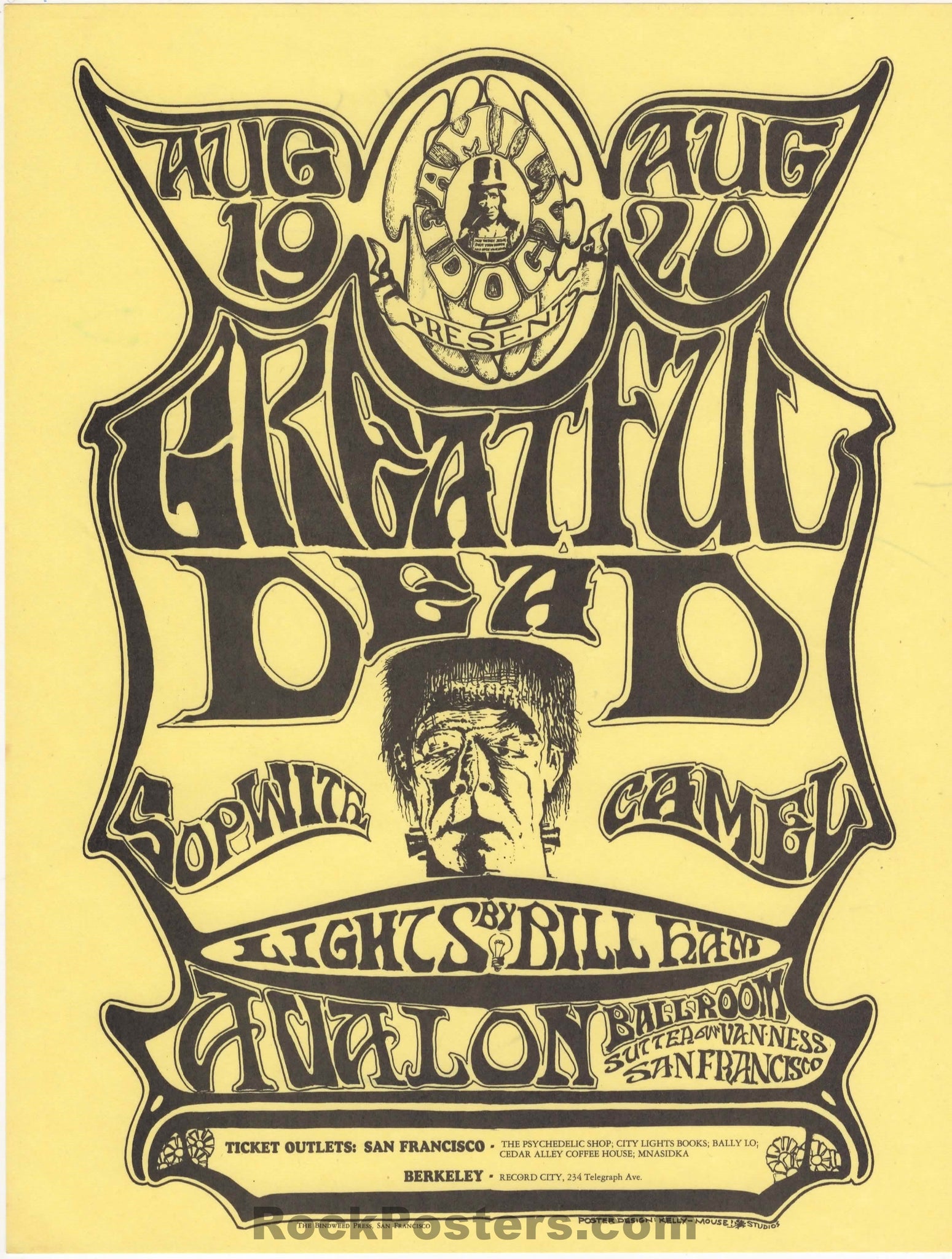 FD-22 - The Grateful Dead - 1966 Handbill - Avalon Ballroom - Near Mint