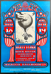 AUCTION - FD-35 - Quicksilver Daily Flash - Stanley Mouse Signed - 1966 Poster - Avalon Ballroom - Near Mint
