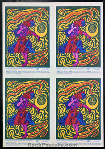 AUCTION - FD-42 - Rare Uncut Sheet Of 4 Handbills - 1967 - Avalon Ballroom - Near Mint