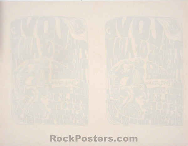 AUCTION - FD-4 - Uncut Fillmore - 1966 Handbills (2) - Near Mint