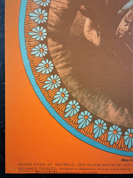 AUCTION - John Mayall Stooges - 1968 Poster - Grande Ballroom - Excellent