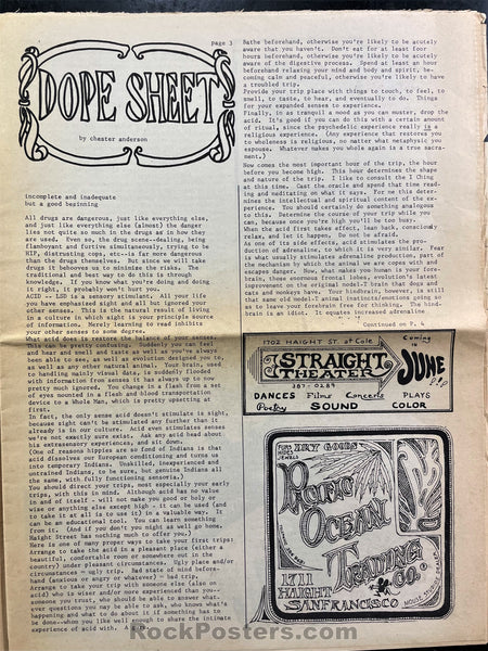 AUCTION - The Haight Ashbury Tribune -  Vol. 1 #5 1967 - Underground Newspaper - Very Good
