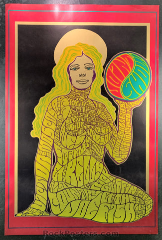 AUCTION - AOR 2.349 - Joint Show Wes Wilson - Original Foil 1967 Poster - Moore Gallery - Near Mint