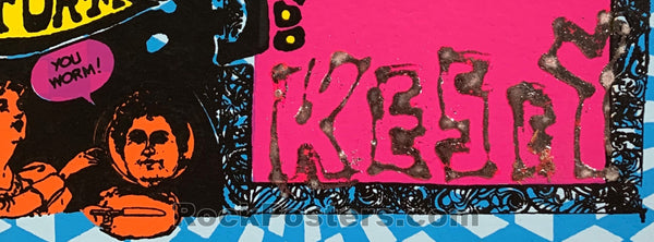 AUCTION - AOR 2.4 - Ken Kesey Pranksters Signed -  2nd Print Silkscreen Poster - Muir Beach - Excellent