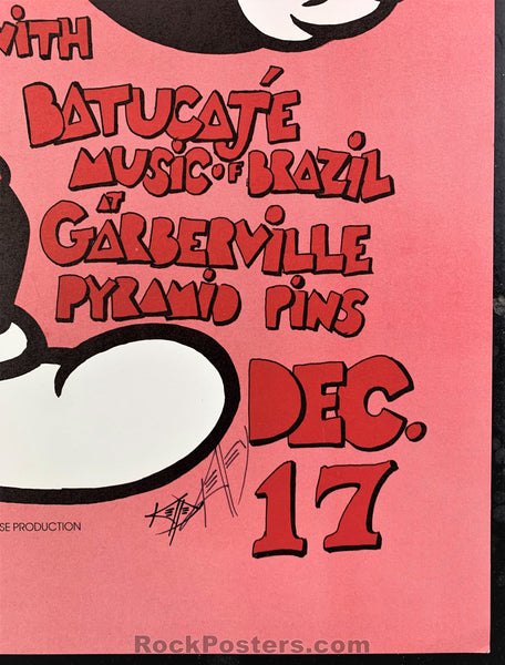 AUCTION - Mickey and The Daylites 1982 Poster - Alton Kelley Signed - Garberville - Condition - Near Mint Minus
