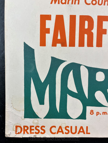 AUCTION - Mojo Men/ Oxford Circle - Fairfax - 1967 Board Poster - Good