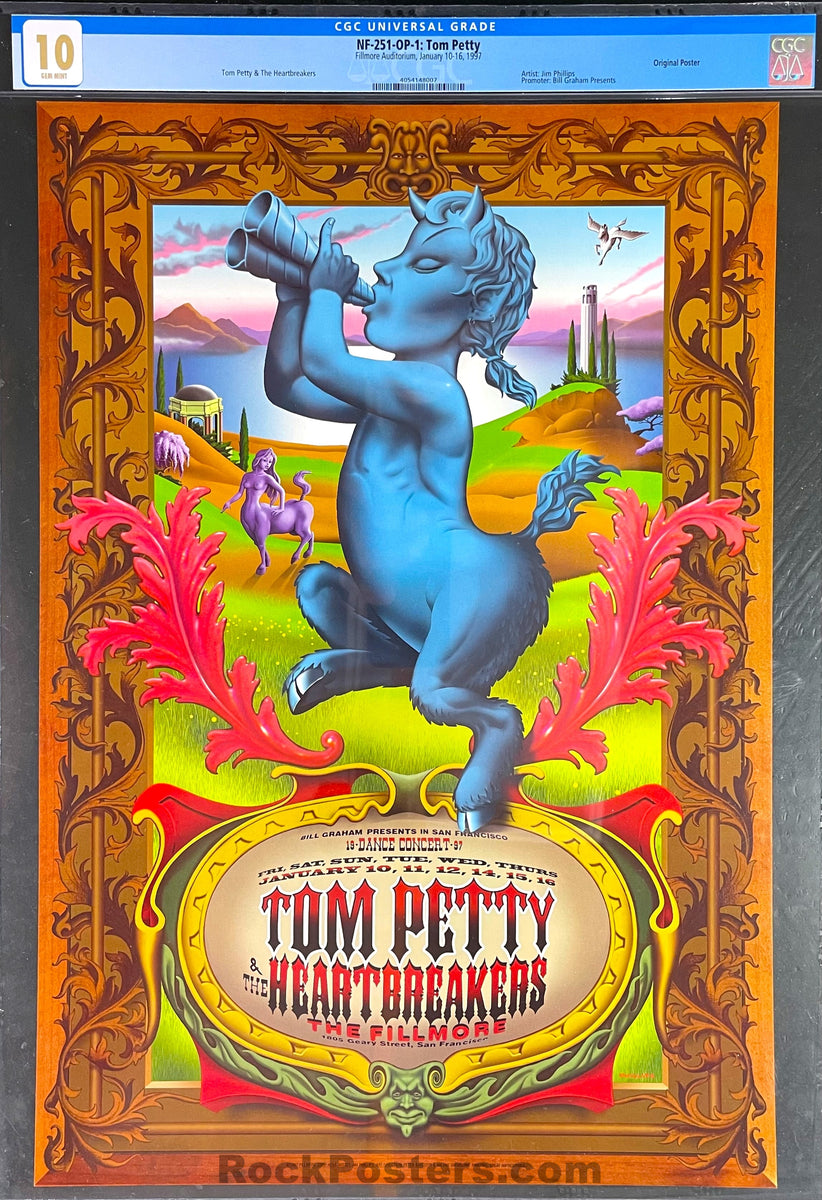 NF-251 - Tom Petty - Jim Phillips - 1997 Poster - The Fillmore